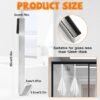 550x550-42579.jpg Unyqoos® Set van 4 RVS Handdoekhaken voor Douchewand zonder Boren, Geschikt voor 12 mm Glas