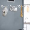 Unyqoos® Set van 6 robuuste magnetische haken voor veelzijdig gebruik in huis en kantoor