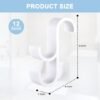 Unyqoos® Set van 12 compacte en haken voor handdoekradiator en meer