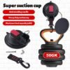 550x550-42741.jpg Unyqoos® Set van 2 Sterke Zuignappen met Haak voor Veilig Kamperen en Reizen
