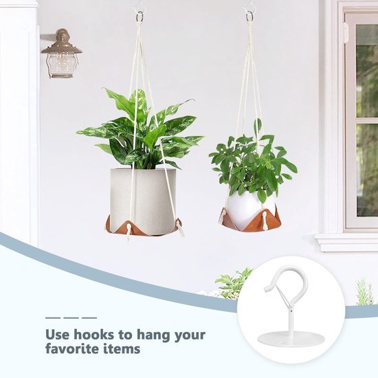 550x550-42796.jpg Unyqoos® Set van twee stevige plafondhaken voor hangplanten en decoratieve objecten