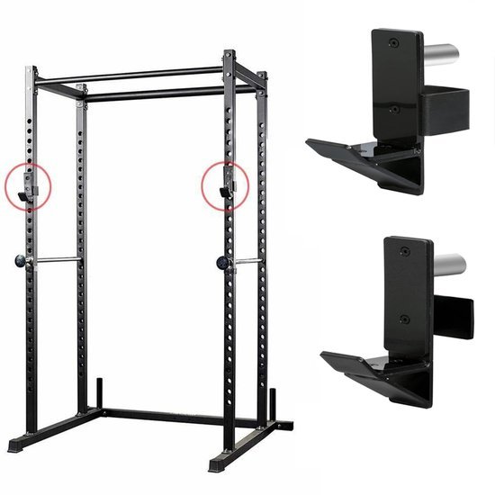 Unyqoos® Robuuste en J-haken voor power rack en fitness racks