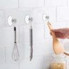 Unyqoos® Transparante zuignappen met schroefstang voor veelzijdig gebruik in badkamer
