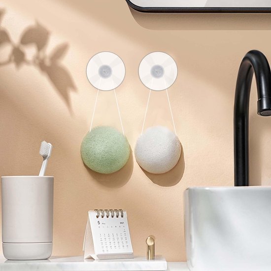 Unyqoos® Transparante zuignappen met schroefstang voor veelzijdig gebruik in badkamer