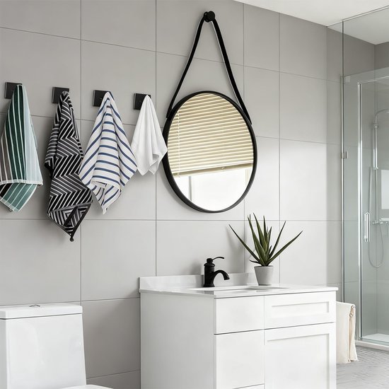 550x550-42871.jpg Unyqoos® Set van drie zwarte roestvrijstalen wandhaken voor badkamer en keuken