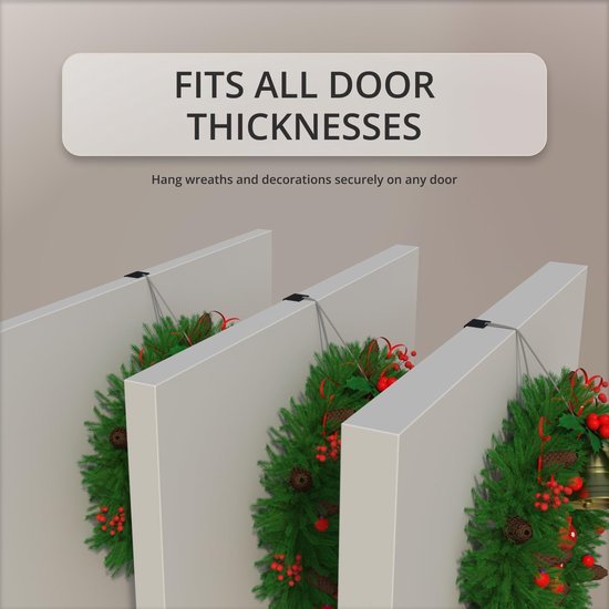550x550-42916.jpg Unyqoos® Onzichtbare zwarte deurhaak voor kransen en decoraties zonder boren