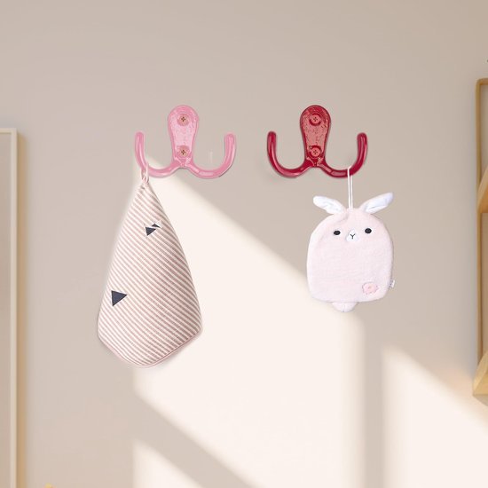 550x550-42979.jpg Unyqoos® Set van 7 kleurrijke garderobehaken met dubbele haken voor veelzijdig gebruik