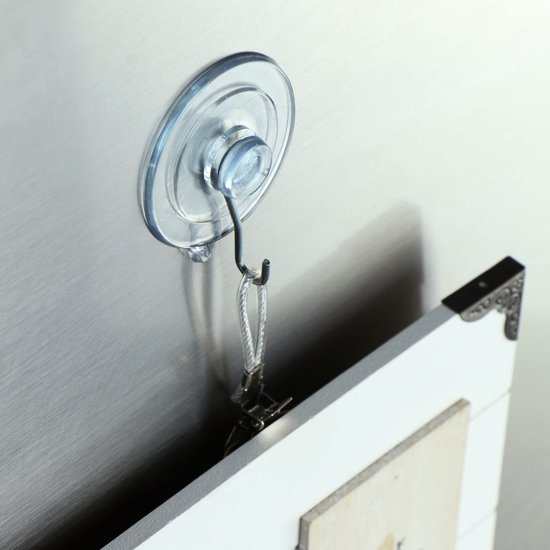 550x550-43018.jpg Unyqoos® Set van 20 universele zuignappen met metalen haken voor diverse toepassingen