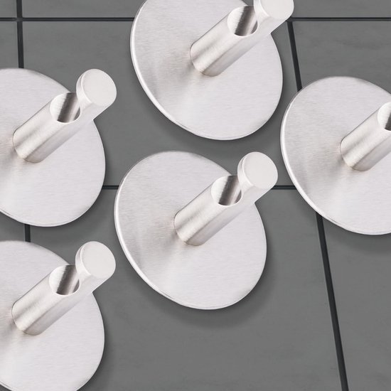 550x550-43028.jpg Unyqoos® Set van 5 multifunctionele zelfklevende wandhaken voor diverse ruimtes