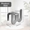Unyqoos® Zelfklevende en ruimtebesparende schoenenhouders voor wandmontage in huis