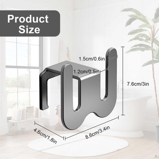Unyqoos® Zelfklevende en ruimtebesparende schoenenhouders voor wandmontage in huis