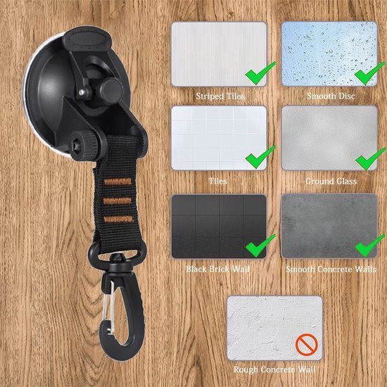 550x550-43046.jpg Unyqoos® Set van 6 multifunctionele zuignapankers voor kamperen en outdoor gebruik