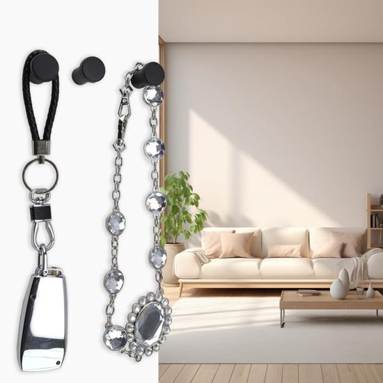 550x550-43058.jpg Unyqoos® Zwarte Stijlvolle Wandhaken Set van 4 voor Kleding en Accessoires in Keuken en Slaapkamer
