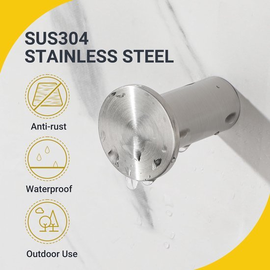 550x550-43063.jpg Unyqoos® Set van vier roestvrijstalen wandhaken voor veelzijdig gebruik in huis