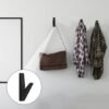 Unyqoos® Garderobenhaken Set van 4 Stuks in Zwarte Matte Afwerking voor Diverse Ruimtes