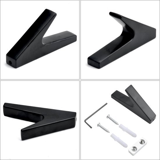 550x550-43149.jpg Unyqoos® Set van twee elegante wandhaken in vintage zwart voor keuken en badkamer