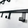 Unyqoos® Moderne Zwarte Wandgarderobe met 15 Haken voor Diverse Toepassingen