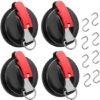 Unyqoos® Set van vier multifunctionele zuignappen met acht S-haken voor diverse toepassingen