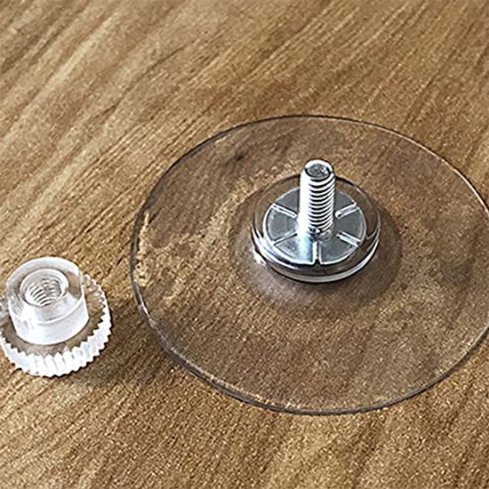 550x550-43169.jpg Unyqoos® Set van 8 Transparante Zuignappen 41 mm met Schroefdraad en Kartelmoer