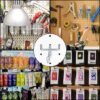 Unyqoos® Set van 30 Roestvrijstalen Ophanghaken voor Gatenwand in Garage of Werkplaats