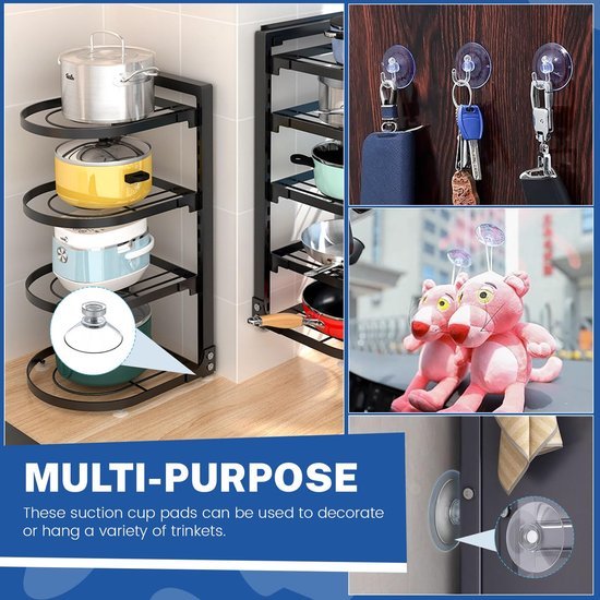 550x550-43206.jpg Unyqoos® Set van 20 transparante zuignappen met schroef voor veelzijdig gebruik