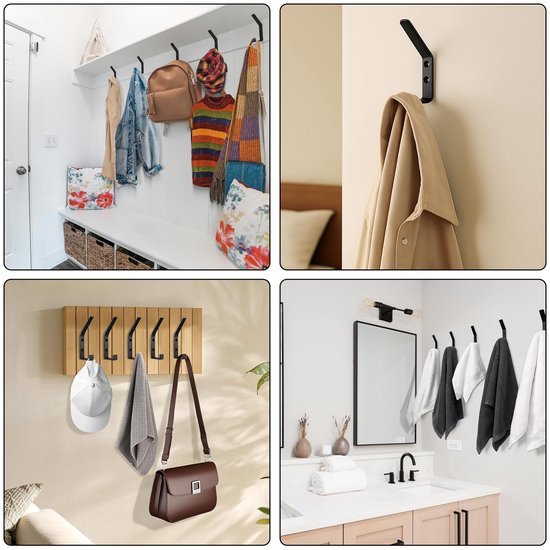 550x550-43225.jpg Unyqoos® Set van zes stevige wandhaken voor veelzijdig gebruik in huis