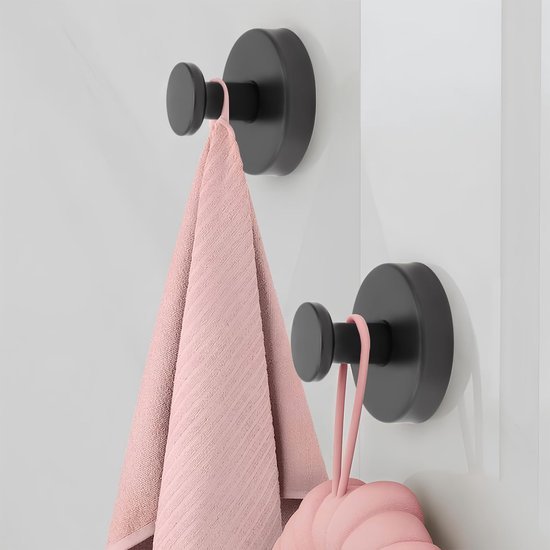 550x550-43260.jpg Unyqoos® Set van vier herbruikbare en sterke zuignaphaken voor badkamer en keuken