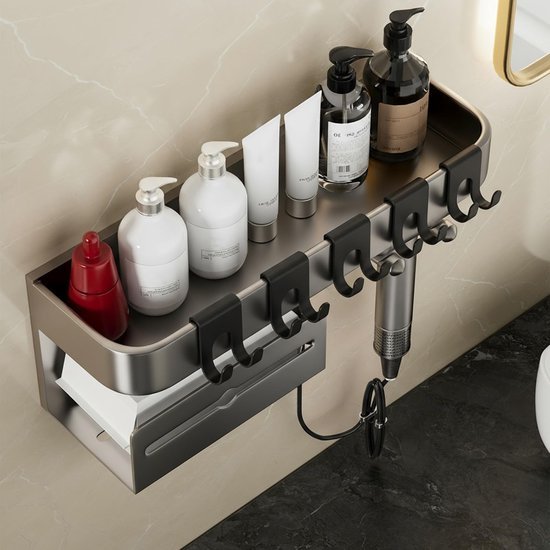 550x550-43292.jpg Unyqoos® Zesdelige set multifunctionele ophanghaken voor badkamer en keuken zonder boren