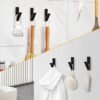 550x550-43295.jpg Unyqoos® Set van zes zwarte wandhaken voor diverse ruimtes en toepassingen