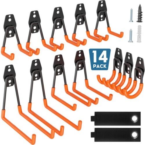 550x550-43323.jpg Unyqoos® Stevige set van 14 wandhaken met anti-slip voor diverse opbergoplossingen