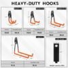 550x550-43325.jpg Unyqoos® Stevige set van 14 wandhaken met anti-slip voor diverse opbergoplossingen