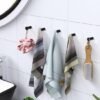 550x550-43335.jpg Unyqoos® Set van 8 zwarte roestvrijstalen wandhaken voor badkamer en garderobe