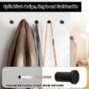 550x550-43340.jpg Unyqoos® Set van 8 zwarte roestvrijstalen wandhaken voor badkamer en garderobe