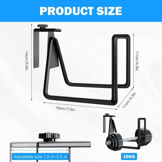 Unyqoos® Set van twee weerbestendige metalen slanghouders voor efficiënte wandmontage