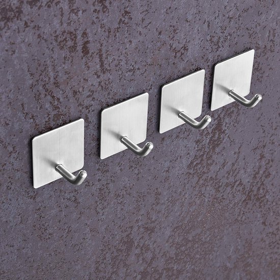 550x550-43355.jpg Unyqoos® Zelfklevende roestvrijstalen wandhaken set van 6 voor badkamer en keuken