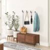 Unyqoos® Klassieke zwarte wandhaken set van 20 voor diverse kamers met schroeven