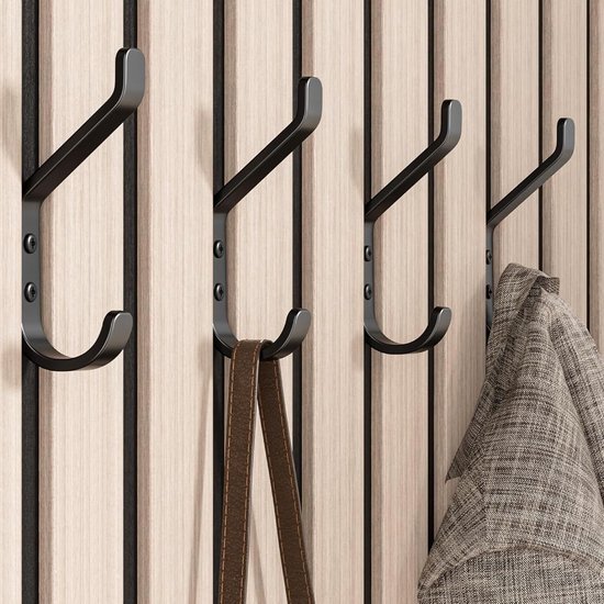 550x550-43374.jpg Unyqoos® Stevige zwarte metalen wandhaak voor veelzijdig gebruik in huis