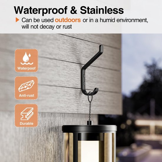 550x550-43381.jpg Unyqoos® Stevige zwarte metalen wandhaak voor veelzijdig gebruik in huis