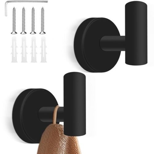 550x550-43427.jpg Unyqoos® Set van twee roestvrijstalen wandhaken voor badkamer en keuken met hoge draagkracht