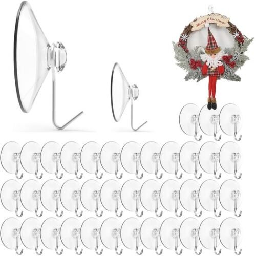 550x550-43430.jpg Unyqoos® Set van 40 transparante zuignaphaken voor diverse gladde oppervlakken