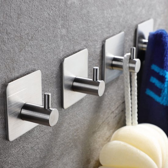 550x550-43448.jpg Unyqoos® Zelfklevende roestvrijstalen wandhaken voor badkamer en keuken zonder boren