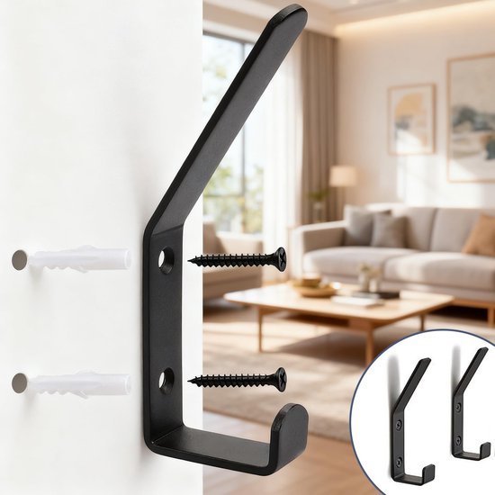 550x550-43461.jpg Unyqoos® Set van 4 veelzijdige haken met montagemateriaal voor akoestische panelen