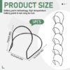550x550-43471.jpg Unyqoos® Set van 5 zwarte metalen wandhaken voor caps, tassen en jassen