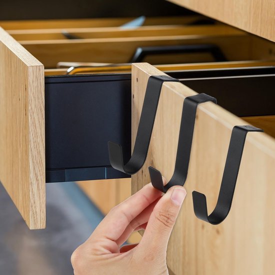 Unyqoos® Set van 5 multifunctionele haken zonder boren voor badkamer en keuken