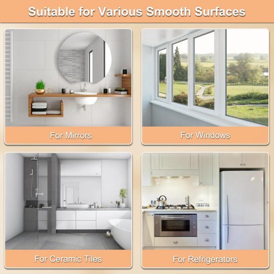 550x550-43500.jpg Unyqoos® Set van 50 veelzijdige zuignappen voor glas en gladde oppervlakken