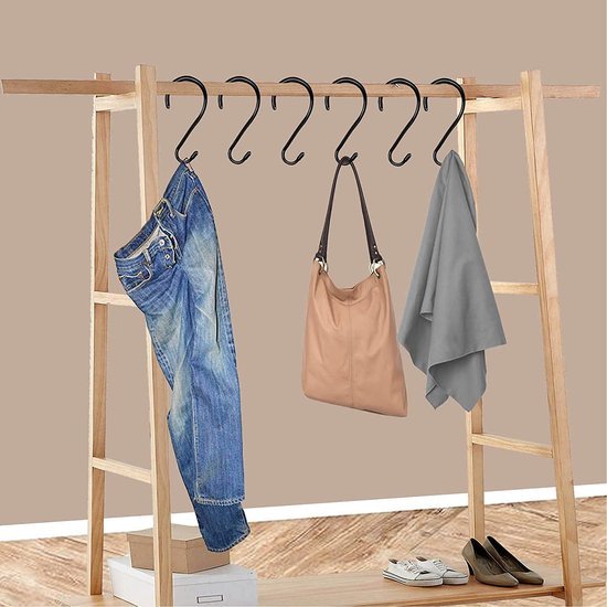 550x550-43507.jpg Unyqoos® Set van 4 multifunctionele antislip S-haken voor veilig ophangen