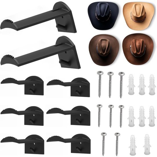 550x550-43520.jpg Unyqoos® Stijlvolle wandgemonteerde hoedenhouder set voor veelzijdig gebruik in huis