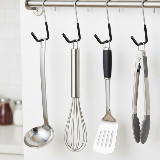 Unyqoos® Set van 6 sterke S-haken voor veelzijdige opslag in garage of tuin