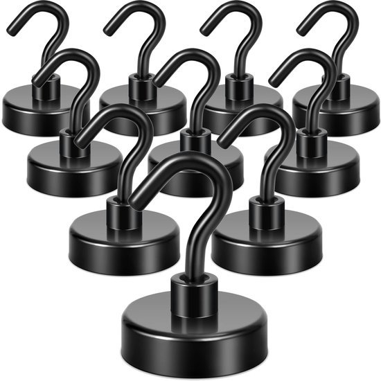 550x550-43598.jpg Unyqoos® Set van 10 krachtige magneethaken voor veelzijdig gebruik binnen en buiten