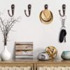 Unyqoos® Set van 10 stijlvolle vintage metalen wandhaken voor diverse toepassingen